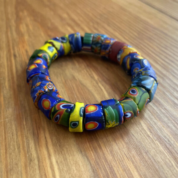 Bracelet using Venetian Millefiori beads