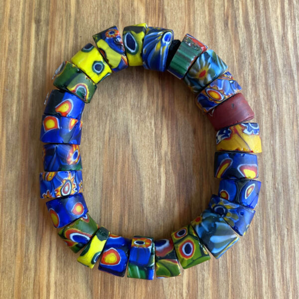 Bracelet using Venetian Millefiori beads